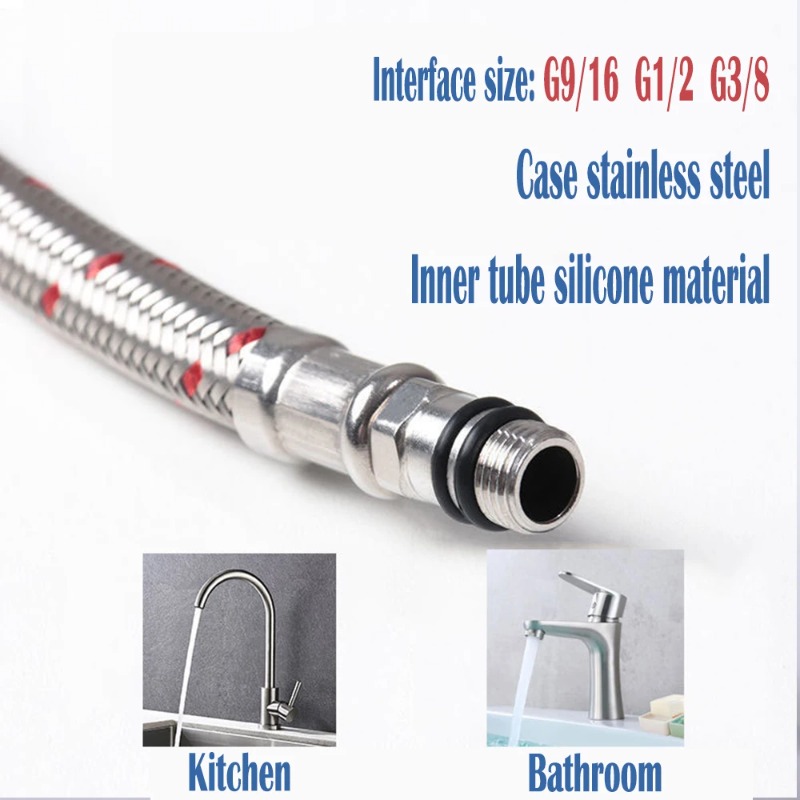 2PCS 60cm Flexible Plumbing Pi - Flexible Hose Braided ulasan dan harga