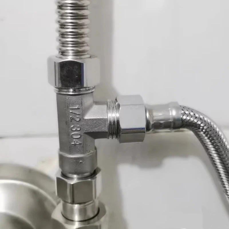 Stainless Steel T Adapter G1/  - Shower Valve Cartridge ulasan dan harga