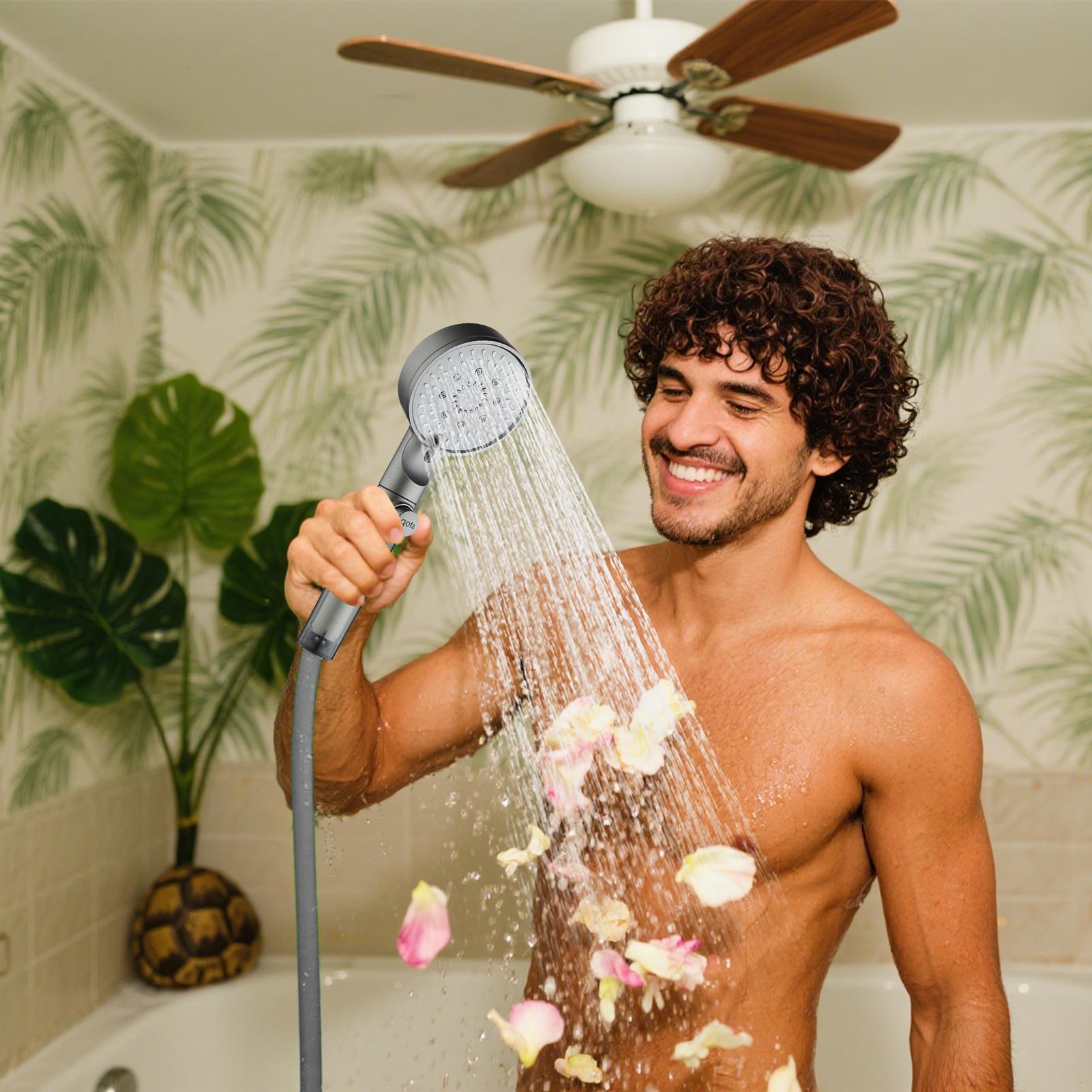 New Shower Head 5 Modes Filter - Silicone Tap Washer ulasan dan harga