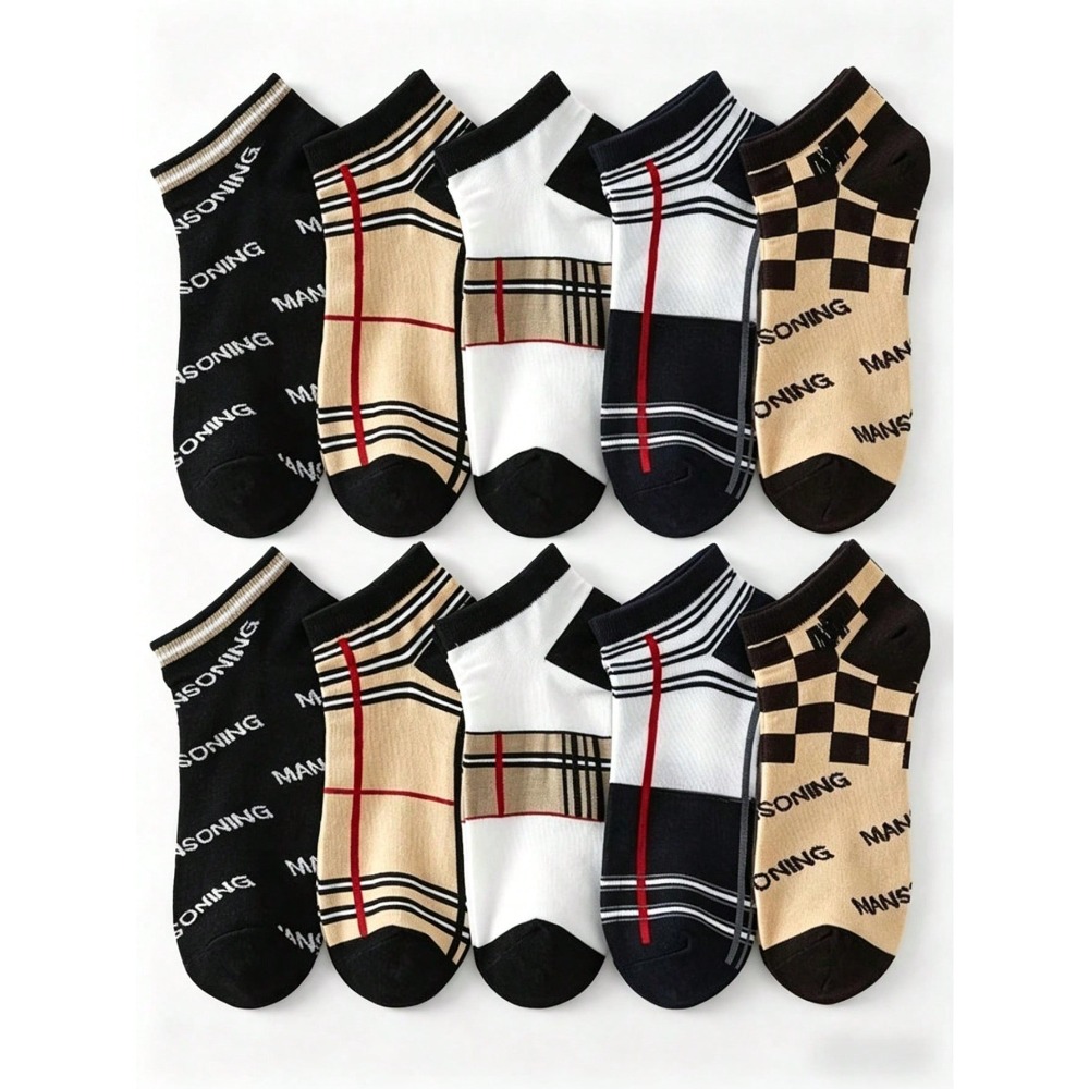 1/5/10 Men's Short Socks,fashi - Pipe Bending Spring ulasan dan harga