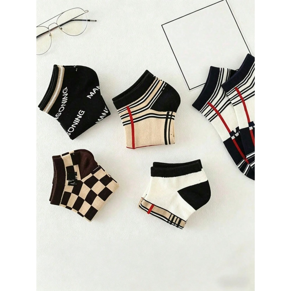 1/5/10 Men's Short Socks,fashi - Pipe Bending Spring ulasan dan harga