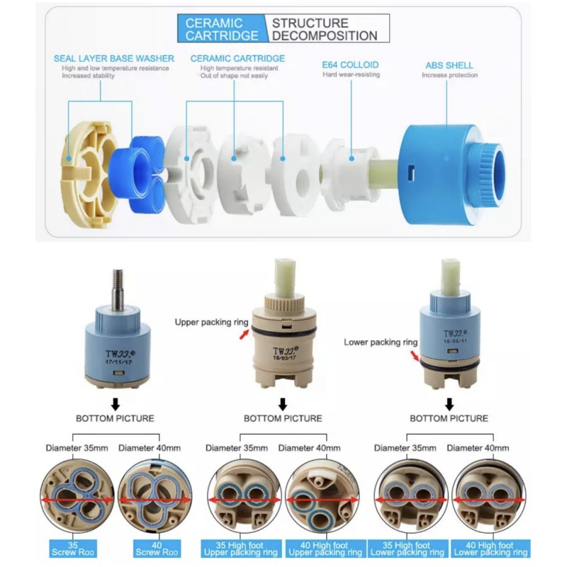 Faucets Mixing Spool Valve 25  - Shower Valve Cartridge ulasan dan harga